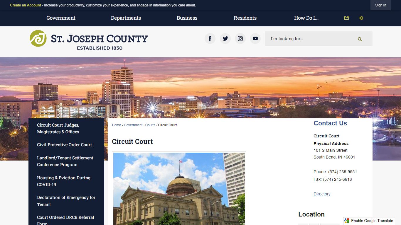 Circuit Court - St. Joseph County, Indiana